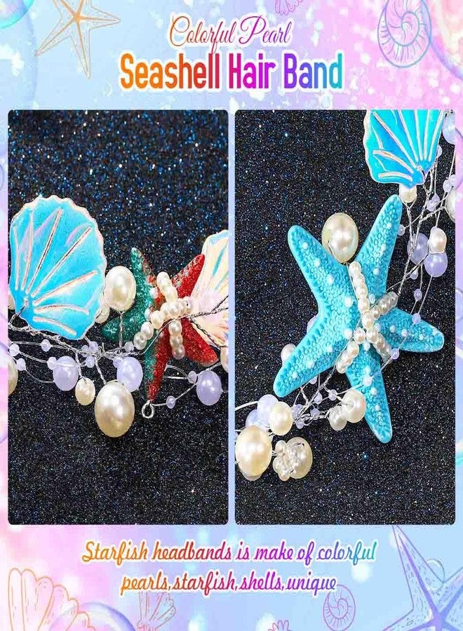 Unsutuo Shell Bridal Hair Vine Starfish Wedding Hair Accessories Pearl Beach Headpiece for Women - Image 4